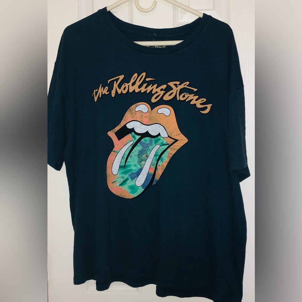 The Rolling Stones Navy Cotton Tee